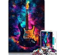 Puzzle Galaxy Guitar 1000 pièces pour Adultes, Jeu éducatif Amusant et Humoristique pour Un Anniversaire (75x50cm)