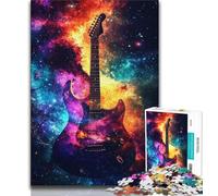 Puzzle Galaxy Guitar pour Adultes 1000 pièces, Aide Le Cerveau à exercer des Jouets addictifs pour cultiver la Patience, Convient aux Couples 38x26cm