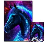 Puzzle Galaxy Horse 1000 pièces pour Adultes, idéal pour Les Amoureux, idéal pour Noël, Le Nouvel an ou la Saint-Valentin, 26x38cm