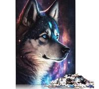 Puzzle Galaxy Husky, défi Difficile, Puzzle en Carton 100% recyclé pour Enfants et Adultes à partir de 12 Ans, Cadeaux d'halloween, 1 000 pièces (75 x 50 cm)