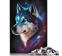 Puzzle Galaxy Husky pour Adultes, décoration d'intérieur Unique, Cadeau de Noël pour Adultes et Adolescents, 1 000 pièces (75 x 50 cm)