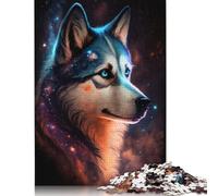 Puzzle Galaxy Husky, Puzzle rectangulaire en Papier à emboîtement précis, pour garçon ou Fille, Cadeaux de Noël, 1000 pièces (75 x 50 cm)