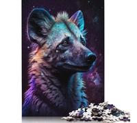 Puzzle Galaxy Hyène Africaine 1000 pièces, Jeu Familial Amusant pour Adultes, Stimulant, Anti-Stress et Cadeaux Uniques (1000 pièces, 75 x 50 cm)