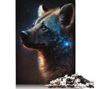 Puzzle Galaxy Hyène Africaine 1000 Pièces Puzzle Adultes Jeu Puzzle Jouets Adolescents Puzzle Cadeaux Décoration Murale 1000pcs (75x50cm)