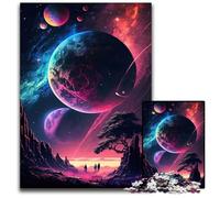 Puzzle Galaxy Néon 1000 pièces, décoration DIY, défi cérébral, pour Adultes, Famille, Cadeau de Vacances 26x38cm