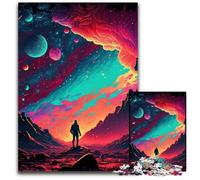 Puzzle Galaxy Néon 1000 pièces, Puzzle pour Adultes, activité familiale, décoration d'intérieur, Cadeau de Noël, 26 x 38 cm