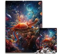Puzzle Galaxy Octopus 1000 pièces, Jeu interactif et Stimulant pour Toute la Famille, Jouet éducatif et Stimulant pour Les méninges, 26x38cm/10,23x14,96 Pouces