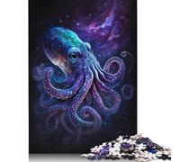 Puzzle Galaxy Octopus 1000 pièces pour Adultes, 100% Papier recyclé, Puzzles rigides pour Enfants, Cadeau de Noël, 1000 pièces (75 x 50 cm)