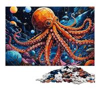Puzzle Galaxy Octopus 1000 pièces pour Adultes, Puzzle Difficile pour Adultes, idéal comme Cadeau de Vacances et décoration d'intérieur 50x75cm / 19,68x29,52 Pouces