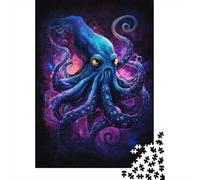 Puzzle Galaxy Octopus, Casse-tête en Carton de qualité supérieure pour Enfants et Adultes à partir de 12 Ans, Cadeaux de Noël, 1000 pièces (38 x 26 cm)