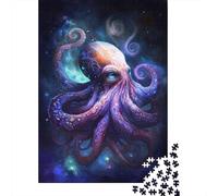 Puzzle Galaxy Octopus de qualité supérieure, 100% Papier recyclé, rectangulaire, pour Adultes et Adolescents, Cadeau Unique, 1 000 pièces (38 x 26 cm)