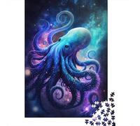 Puzzle Galaxy Octopus, Jeux créatifs, Puzzle en Carton 100% recyclé, pour Cadeaux de Noël pour Adultes, 300 pièces (40 x 28 cm)