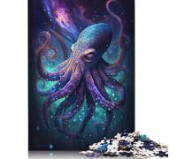 Puzzle Galaxy Octopus, Jeux éducatifs, activités familiales, Puzzle en Carton de qualité supérieure pour Femmes et Hommes, Cadeau de Noël, 1000 pièces (75 x 50 cm)