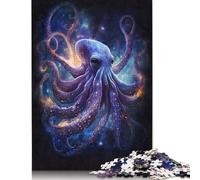 Puzzle Galaxy Octopus, matériaux respectueux de l'environnement, Puzzle en Carton 100% recyclé pour Adultes et Enfants, Cadeau de Noël, 1000 pièces (75 x 50 cm)
