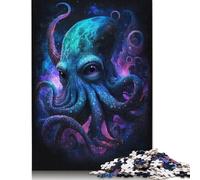 Puzzle Galaxy Octopus Personnalisable en Carton 100% recyclé pour Enfants et Adultes à partir de 12 Ans, Cadeau Unique, 1 000 pièces (75 x 50 cm)