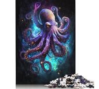 Puzzle Galaxy Octopus pour Adultes et Adolescents 1000 pièces Puzzles en Papier pour Adolescents Cadeaux Jeu de réflexion 1000 pièces (75 x 50 cm)