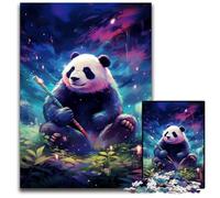 Puzzle Galaxy Panda 1000 pièces en Carton, pour Noël, Halloween, Pâques et Le Nouvel an 26x38cm/10,23x14,96 Pouces