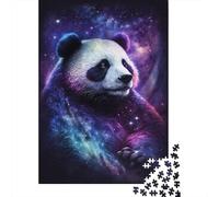 Puzzle Galaxy Panda, Casse-tête en Carton de qualité supérieure pour Enfants et Adultes à partir de 12 Ans, Cadeaux d'halloween, 300 pièces (40 x 28 cm)