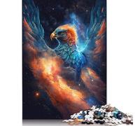 Puzzle Galaxy Phoenix Bird, Jeux créatifs, Puzzle en Carton 100% recyclé, pour Cadeaux de Noël pour Adultes, 1 000 pièces (75 x 50 cm)