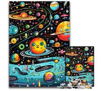 Puzzle Galaxy Planet 1000 pièces en Carton pour Adultes, Casse-tête Stimulant - Jouet Relaxant pour Adolescents 26x38cm / 10,23x14,96 Pouces