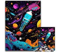 Puzzle Galaxy Planet 1000 pièces, Puzzle Impossible pour Adultes, Casse-tête Stimulant pour Adolescents, Jeu interactif Familial 26x38cm / 10,23x14,96 Pouces