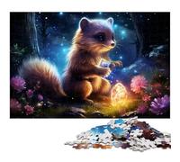 Puzzle Galaxy Raccoon 1000 pièces pour Adultes, Puzzles pour Adultes, défi cérébral, activité éducative pour Adolescents 50x75cm / 19,68x29,52 Pouces