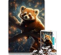 Puzzle Galaxy Red Panda 1000 pièces pour Adolescents, Assemblage de Motifs Amusant à la Maison, Cadeau d'anniversaire, Cadeau de Voyage (50x75cm)