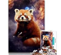 Puzzle Galaxy Red Panda 1000 pièces pour Adultes et Adolescents, Jouet éducatif et décompressant, Cadeau d'anniversaire, décoration Murale 75x50cm