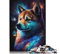Puzzle Galaxy Shiba Inu 1000 pièces pour Adolescents Adultes. Puzzle pour s'amuser en Famille et Passer Une soirée Jeux. 1000 pièces (75 x 50 cm).