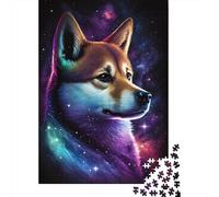 Puzzle Galaxy Shiba Inu 1000 pièces pour Adolescents, Cadeaux, Puzzles en Bois pour Adultes, Jeux éducatifs à Domicile, Jouets DIY 1000 pièces (38 x 26 cm)