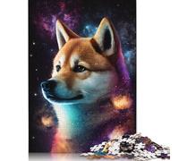 Puzzle Galaxy Shiba Inu Personnalisable en Carton 100% recyclé pour Enfants et Adultes à partir de 12 Ans, Cadeau Unique, 1 000 pièces (75 x 50 cm)