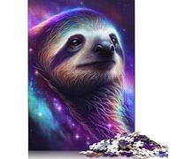 Puzzle Galaxy Sloth 1000 pièces pour Adultes, Jeux de Puzzle intéressants pour réduire Le Stress, Cadeau de Noël pour Adolescents, 1000 pièces (75 x 50 cm)