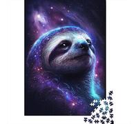 Puzzle Galaxy Sloth, activité Amusante à Faire à la Maison, Puzzle en Carton de qualité supérieure pour Adultes et Adolescents, Cadeaux d'halloween, 300 pièces (40 x 28 cm)