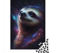 Puzzle Galaxy Sloth, défi Difficile, Puzzle en Carton 100% recyclé pour Adultes et Adolescents, Cadeaux d'halloween, 300 pièces (40 x 28 cm)