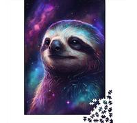 Puzzle Galaxy Sloth, Difficile, en Carton 100% recyclé, pour Femmes et Hommes, Cadeaux d'halloween, 300 pièces (40 x 28 cm)