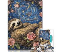 Puzzle Galaxy Sloth pour Adultes et Adolescents, 1 000 pièces, Jeu Familial Anti-Stress, défi Difficile, Superbes Cadeaux et Jouets, 50x75cm