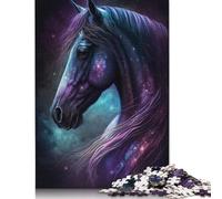 Puzzle Galaxy Space Horse pour Adultes, Jouet de détente, Puzzle pour Femmes, pour Enfants de 12 Ans et Plus, Cadeau de Noël, 1000 pièces (75 x 50 cm)
