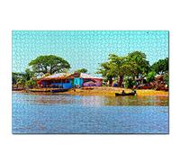 Puzzle Gambie 300 pièces pour Adultes et Famille, Cadeau Souvenir de Voyage 38 x 26 cm