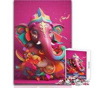 Puzzle Ganesha, Dieu de l'art, 1000 pièces, défi intellectuel et éducatif pour Adultes Cadeau Unique et Sentimental Dimensions:50x75cm