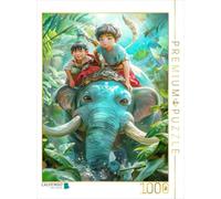 Puzzle · Garçons et Filles Manga | Aventure dans la jungle · 1000 pièces · Format assemblé 64 × 48 cm · CALVENDO Puzzle