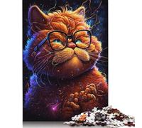 Puzzle Garfield Cosmique à Lunettes, Casse-tête en Carton de Qualité Supérieure pour Enfants et Adultes à partir de 12 Ans, Cadeaux de Noël, 1000 Pièces (75x50cm)