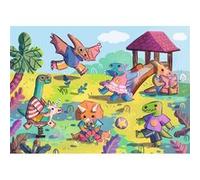 Puzzle Géant De Sol - Pièces Xxl - Dinosaures - 24 Pièces