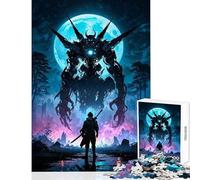 Puzzle géant de 1000 pièces pour Adolescents Guerrier Robot géant de Style Anime Fantastique Contre samouraï Cyberpunk Décoration pour la Maison Jouet œuvre d'art Cadeau Jeu Amusant pour développer