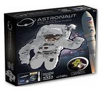 Puzzle géant de 50 pièces - Astronaute phosphorescente - Comprend des autocollants avec image de la NASA - 50 x 45 cm - Pour enfants et garçons et filles à partir de 5 ans