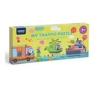 Puzzle géant de sol Mideer Véhicules Multicolore G