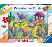 Ravensburger - Puzzle Enfant - Puzzle Giant 24 pièces - La récréation des Dinosaures - Garçon ou Fille à partir de 3 Ans - Puzzle de qualité supérieure fabriqué en Europe - Illustration - 03147