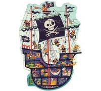 Puzzle Geant Le bateau de pirate 36 pcs Rouge G