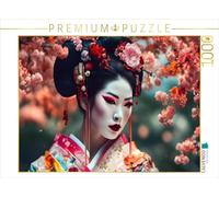 Puzzle · Geisha à la Robe colorée | Représentation créée par IA d'une geisha avec une parure de… · 1000 pièces · Format assemblé 64 × 48 cm · CALVENDO Puzzle