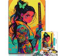 Puzzle Geisha Japonais 1000 pièces pour Adolescents Anti-Stress défi Difficile renforce l'amour Entre Couples (50x75cm)