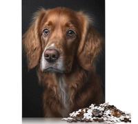 Puzzle génératif de chien avec intelligence artificielle de 1000 pièces pour adultes et puzzles en bois, jeux éducatifs pour enfants, 1000 pièces (75 x 50 cm)